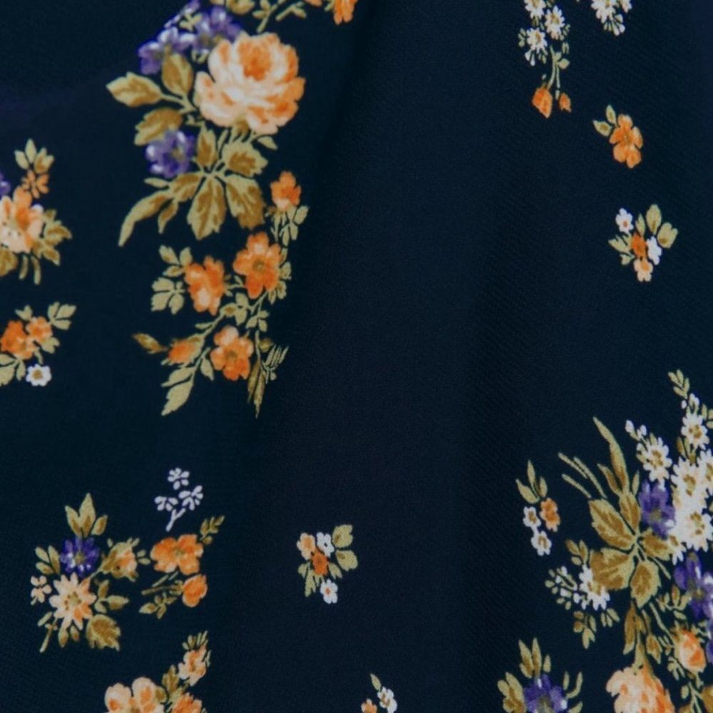 Reformation Floral Maxi Dress - Navy and Yellow - Picture 4 of 13
